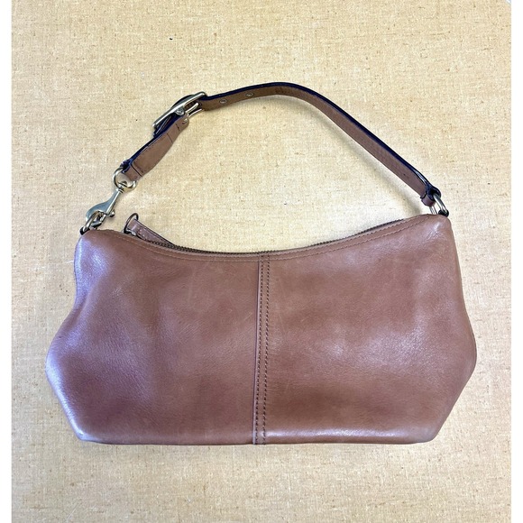 Vintage Coach Mini Leather Hobo Shoulder Bag 9596